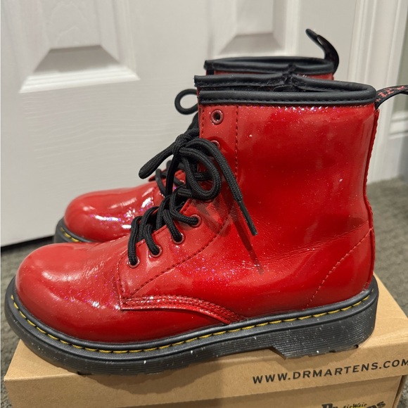 Dr. Martens Youth 1460 Glitter Lace Up Boots - Picture 6 of 6